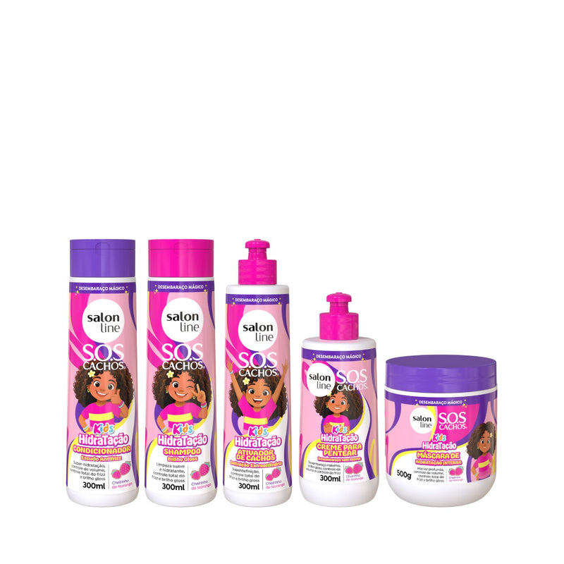 Kit Shampoo + Condicionador + Máscara + Ativador SOS Cachos