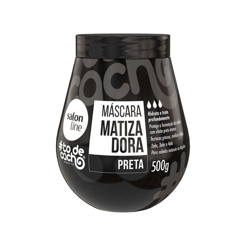 Máscara Matizadora #todecacho Preta 500g